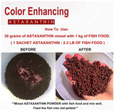 Astaxanthin Red Color food Enhancing Powder All Type Fishes Tropical Fish Goldfish KOI red arowana Fish Guppy Betta -30g