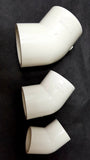 PVC pipe 45 degree elbow (White) - #myaquariumshops#