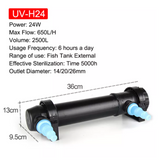 jebo UV sterilizer clarifier light 9/11w/18w/24w/36w