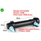 jebo UV sterilizer clarifier light 9/11w/18w/24w/36w