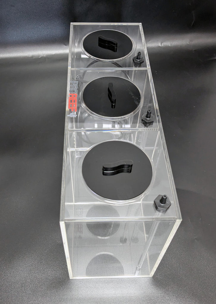 pro reef 4.8L ( 3 x 1.6L) compartment liquid acrylic dosing container ...