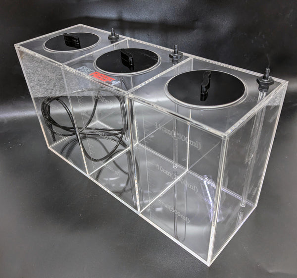 pro reef 4.8L ( 3 x 1.6L) compartment liquid acrylic dosing container ...