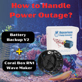 Coral Box aquarium life support bundle wave maker battery backup