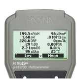 Hanna Multiparameter pH/EC/TDS/Salinity/DO/Pressure/ Temperature Waterproof Meter HI98194