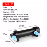 jebo UV sterilizer clarifier light 9/11w/18w/24w/36w