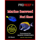 Pro reef premium seaweed ( nori) algae sheet for marine aquarium fishes ( 10 sheet ) - Large