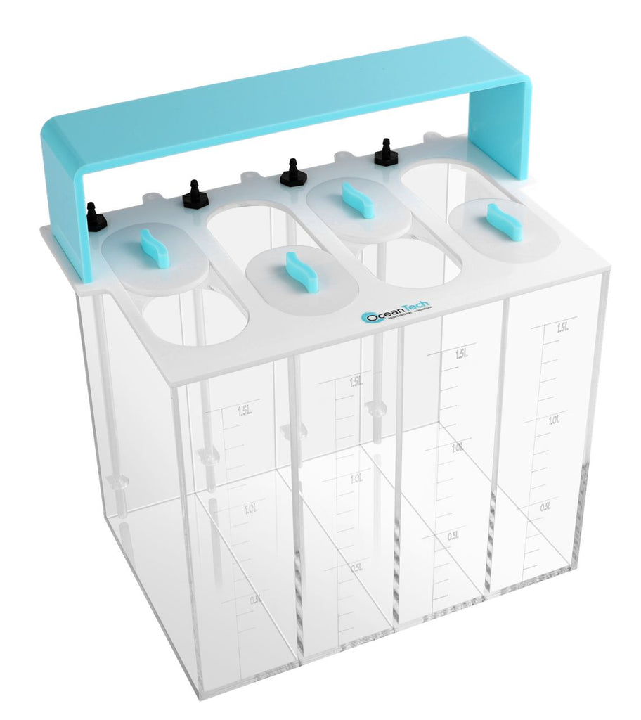 Ocean tech DS-60 clear acrylic 4 channel dosing container 4.5L ...