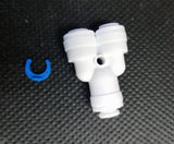 6 mm two way spliter water Filter elbow connector