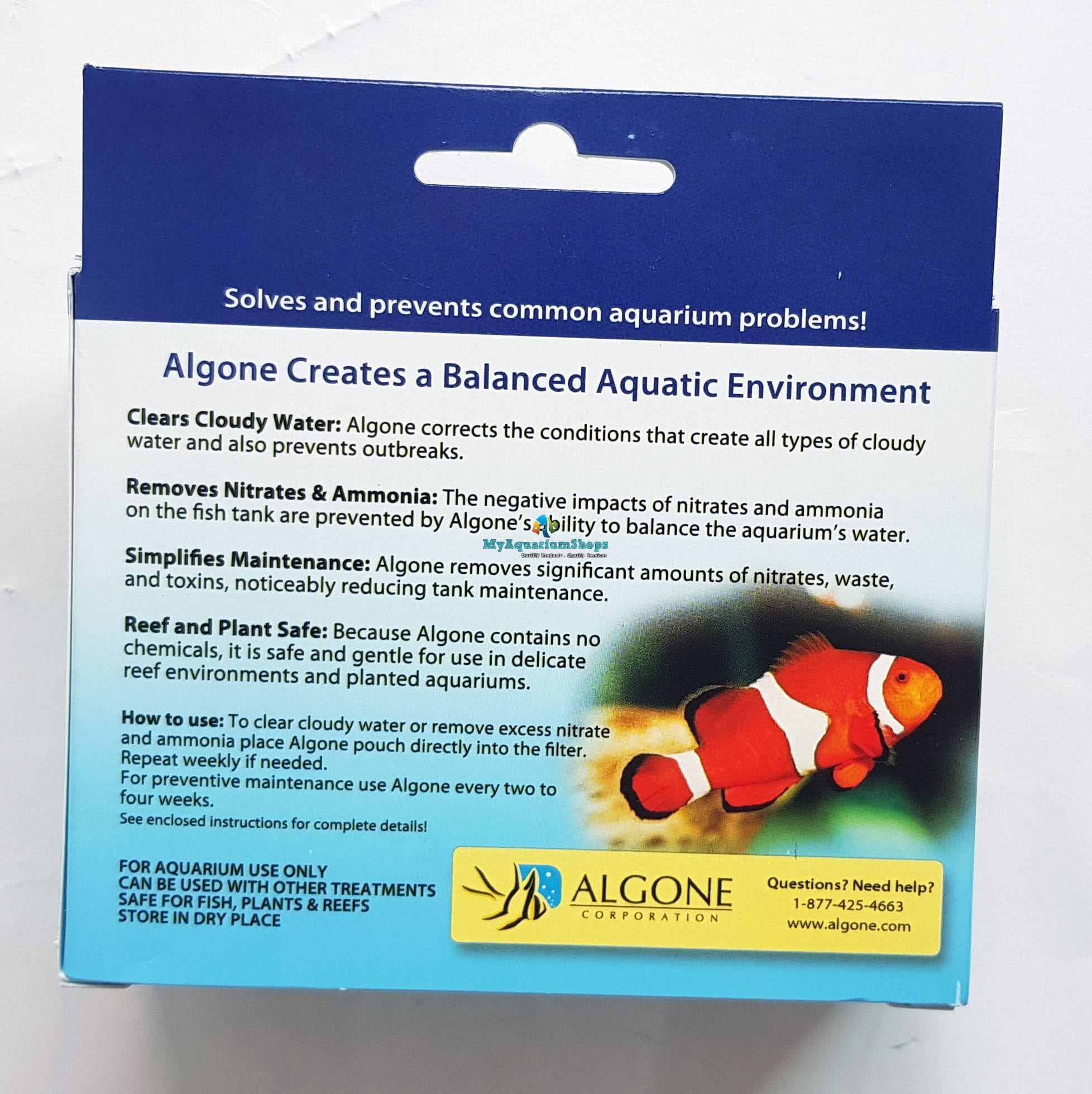 Algone water clarifier clearance