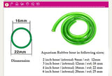 green rubber hose 12 / 16 mm - per feet - #myaquariumshops#