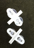 Isolation plate/egg crate (White) clip - 2 pcs - #myaquariumshops#