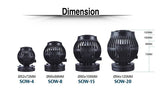 Jebao SOW-4/ SOW-8/ SOW-15 / SOW-20 aquarium wave maker for freshwater/marine tank - #myaquariumshops#