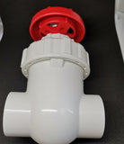 PVC gate valve (Red/White) - #myaquariumshops#