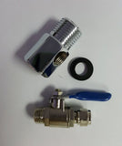 RO DI water filter accessories diverter for 6 mm water hose with ball valve - #myaquariumshops#