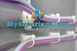 Self adhesive cable tie mount white - 10 pcs - #myaquariumshops#
