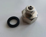 Stainless steel water filter accessories 1/2" feed water connector for 1/4" tube - #myaquariumshops#